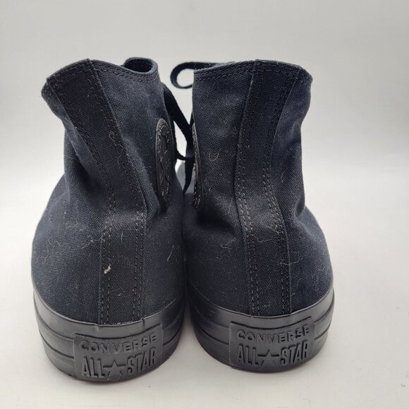 Converse Chuck Taylor All Star High Top Shoes Triple Black Sneakers Mens size 15 - Picture 6 of 10